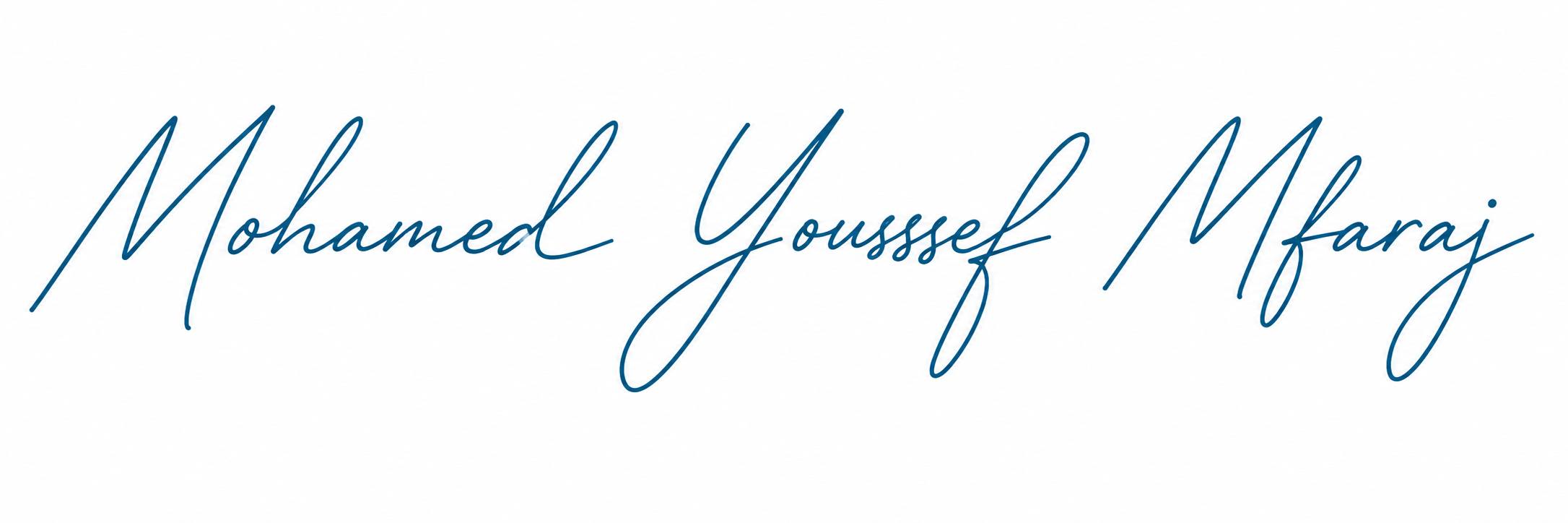 Signature de Mohamed Youssef MFARAJ